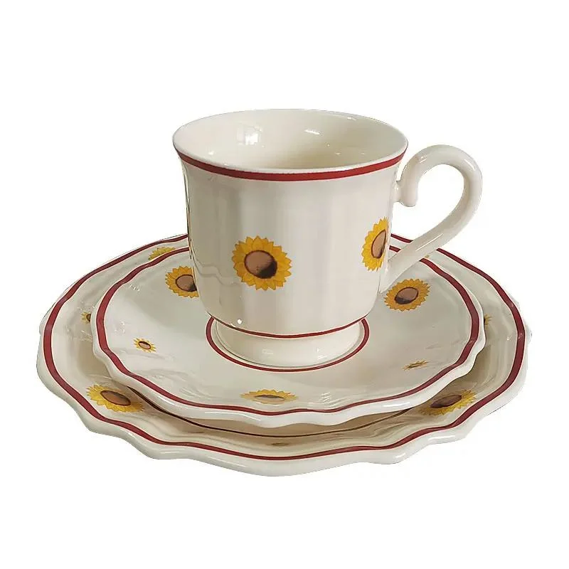 Hot Sale in 2020 Milk Coffee Afternoon Tea Ceramic Cups Set