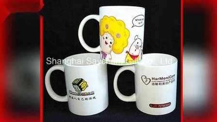 Caneca de cerâmica com impressão personalizada promocional